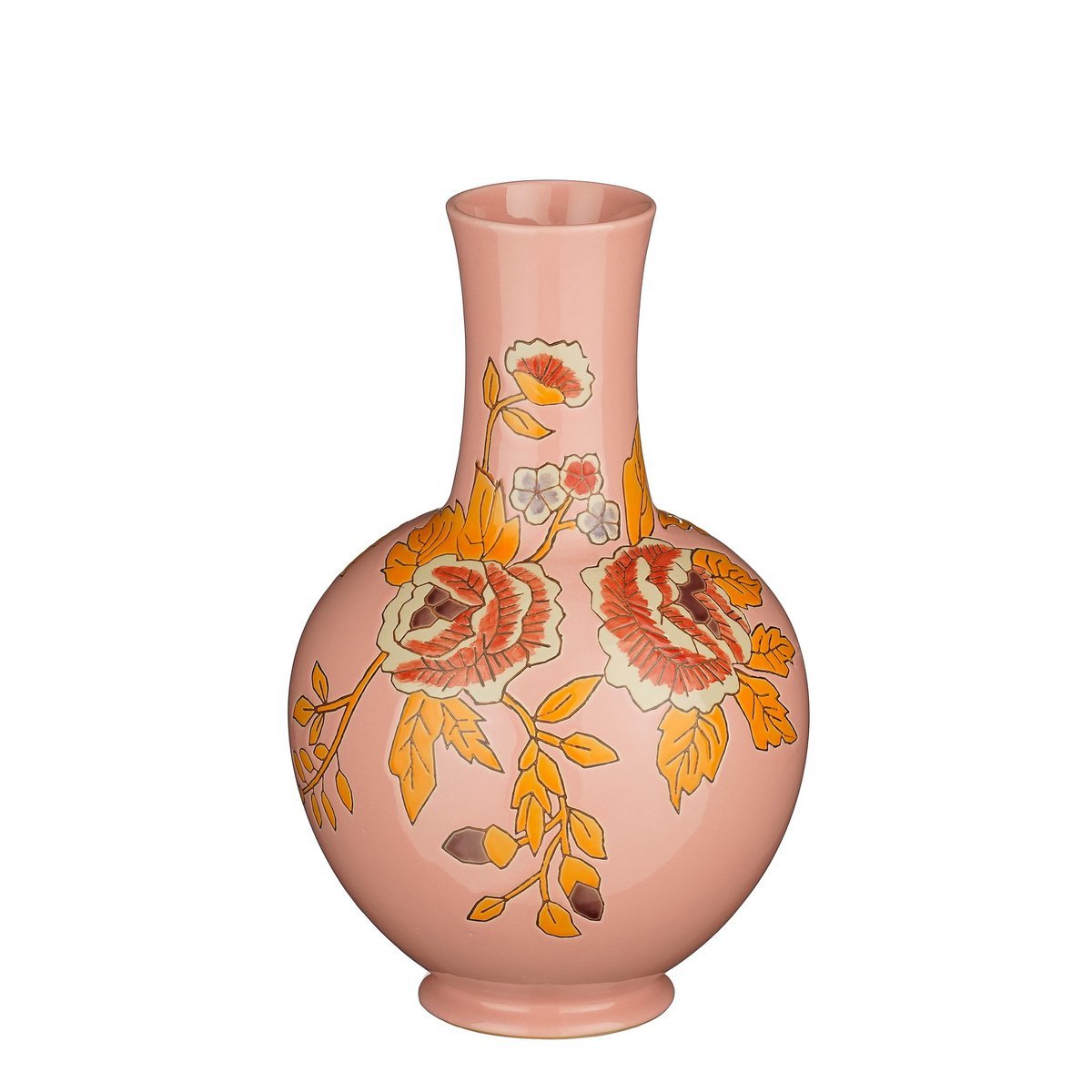 Eloise vase - H36 x Ø22 cm - Ceramic - Pink