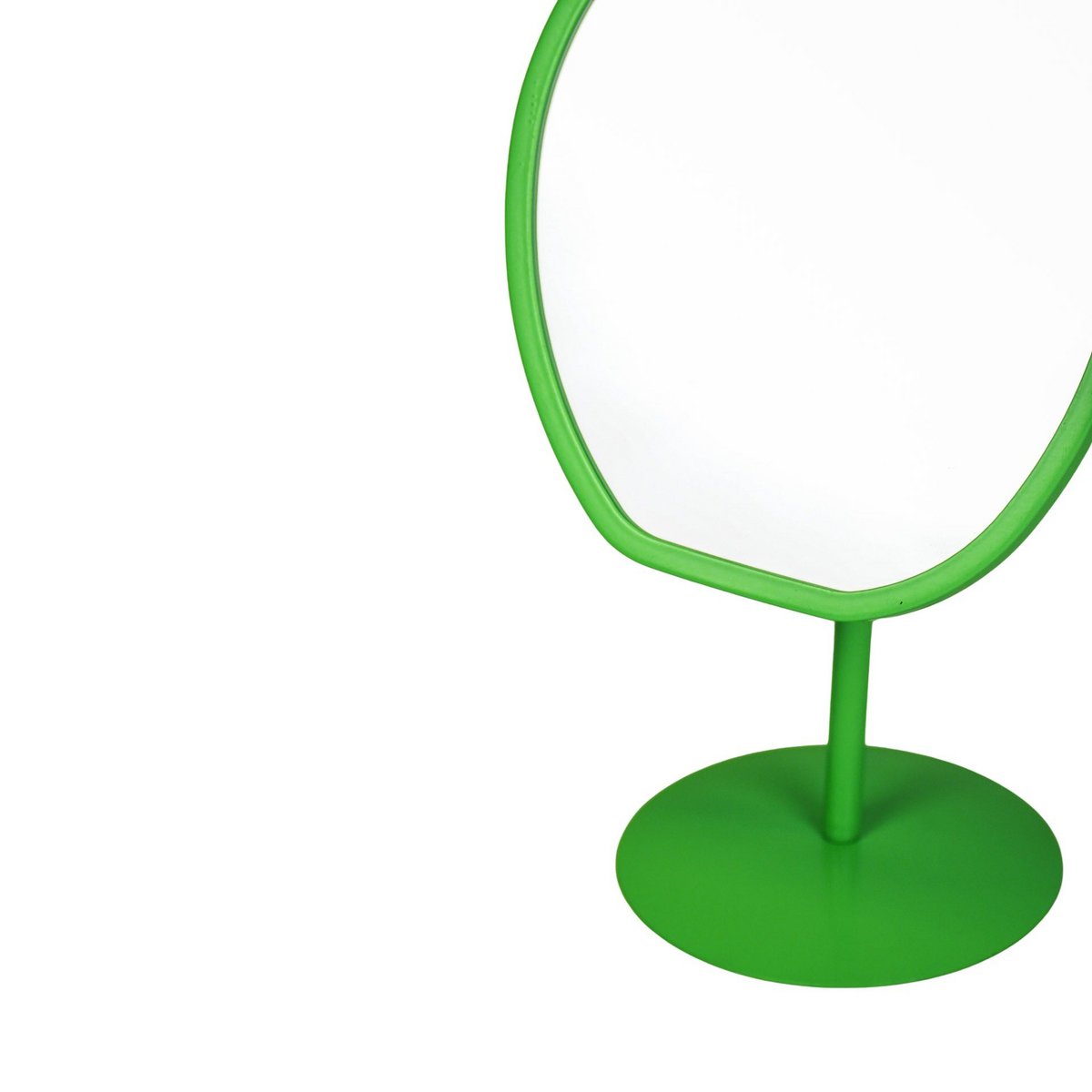 Make Up spiegel Round - Green - 16,5x12x31,5 cm