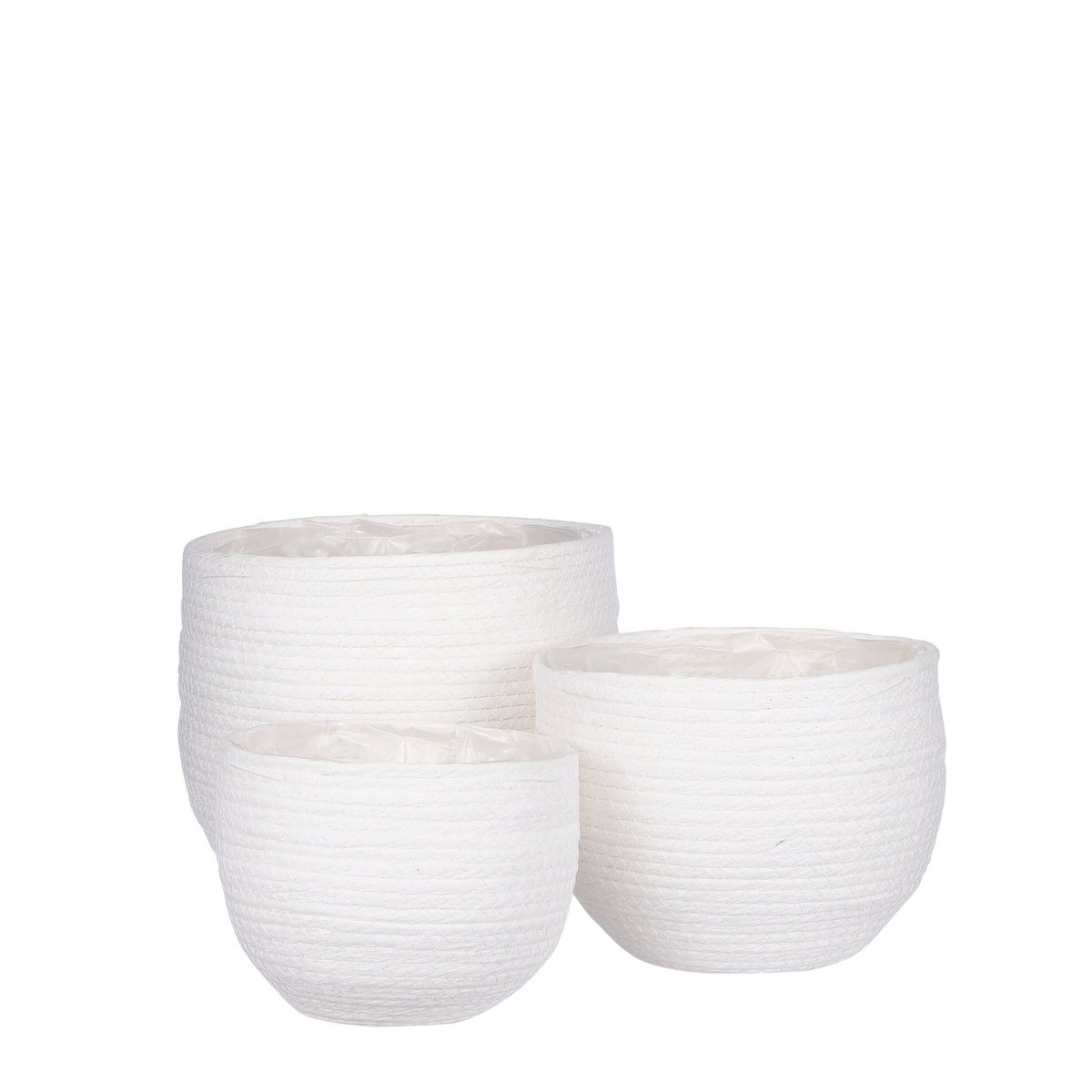 Jorck Plant Basket - Set of 3 - Off White