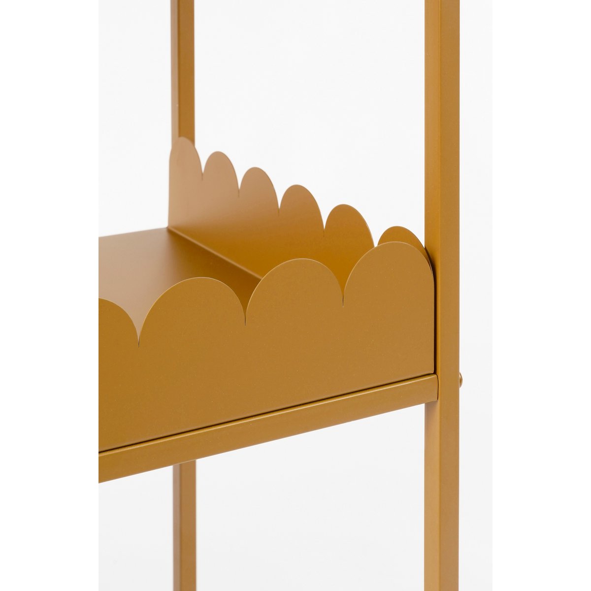 Steffano plant table on wheels - L69 x W36 x H89 cm - Metal - Light brown