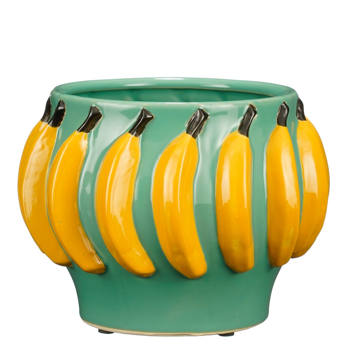 Moza Flowerpot Indoor - H18 x Ø24 cm - Ceramic - Light Green