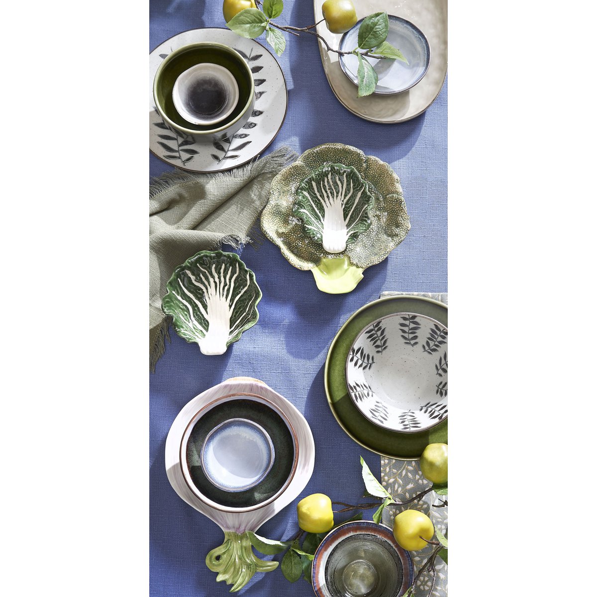 Rhea dinerbord - Ø28 cm - Keramiek - Groen