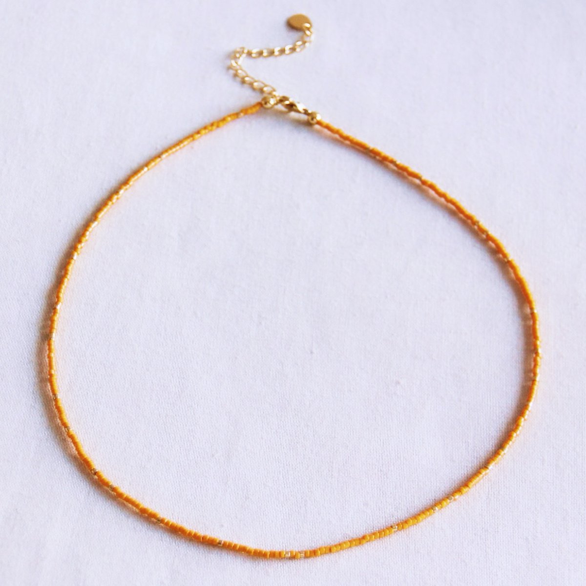 Ketting kralen - oranje