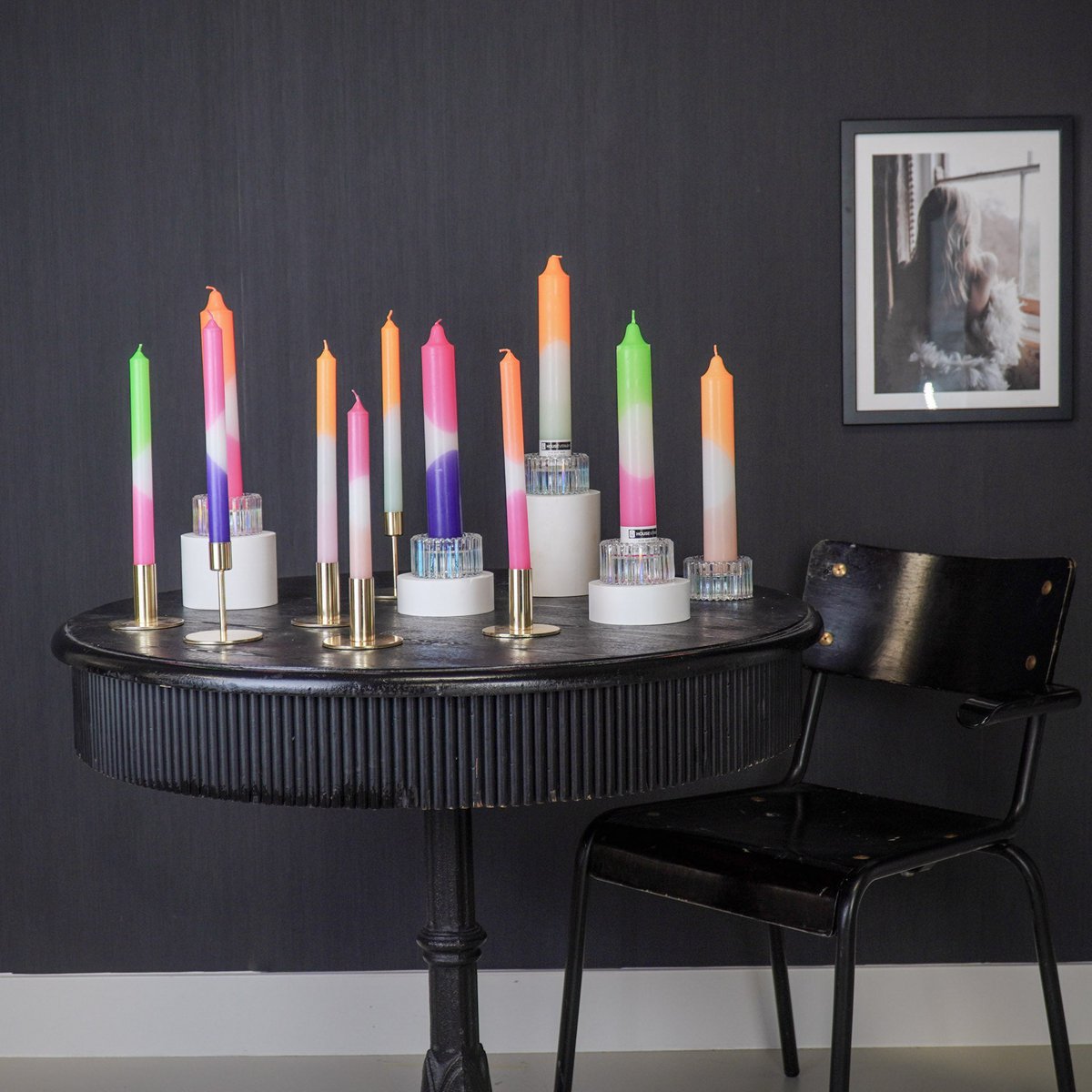 Taps - dipdye - was - roze/wit/paars - S4