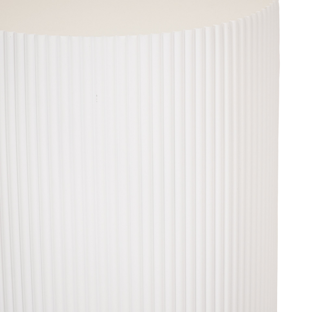 Bijzettafel / pilaarcilinder - MDF - wit - 30x65cm