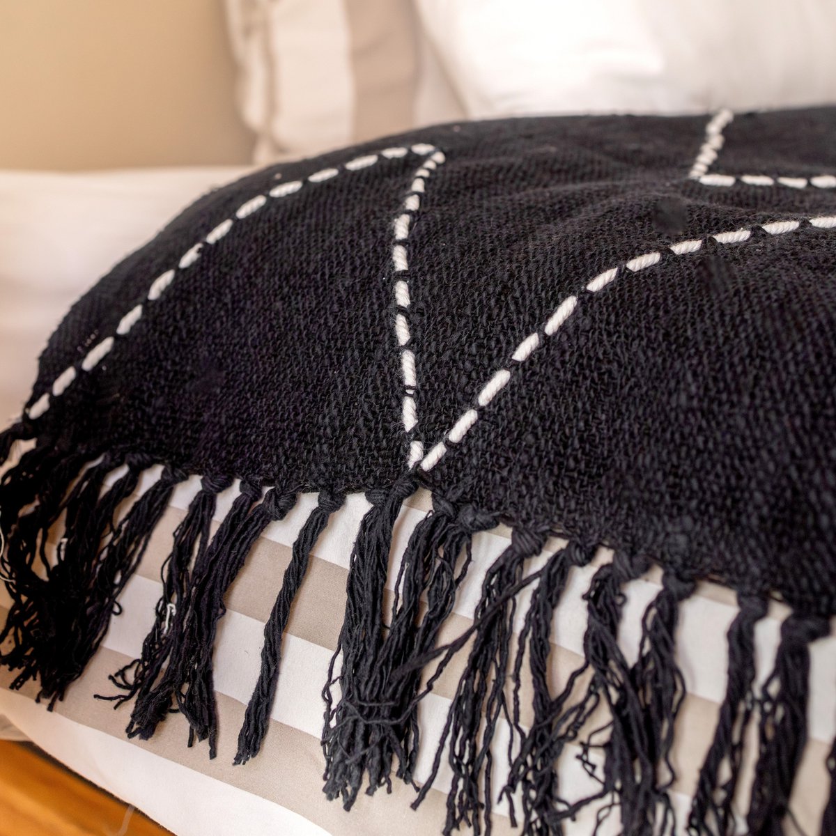 Boho sprei - katoenen plaid 140x200 cm LINGGAH