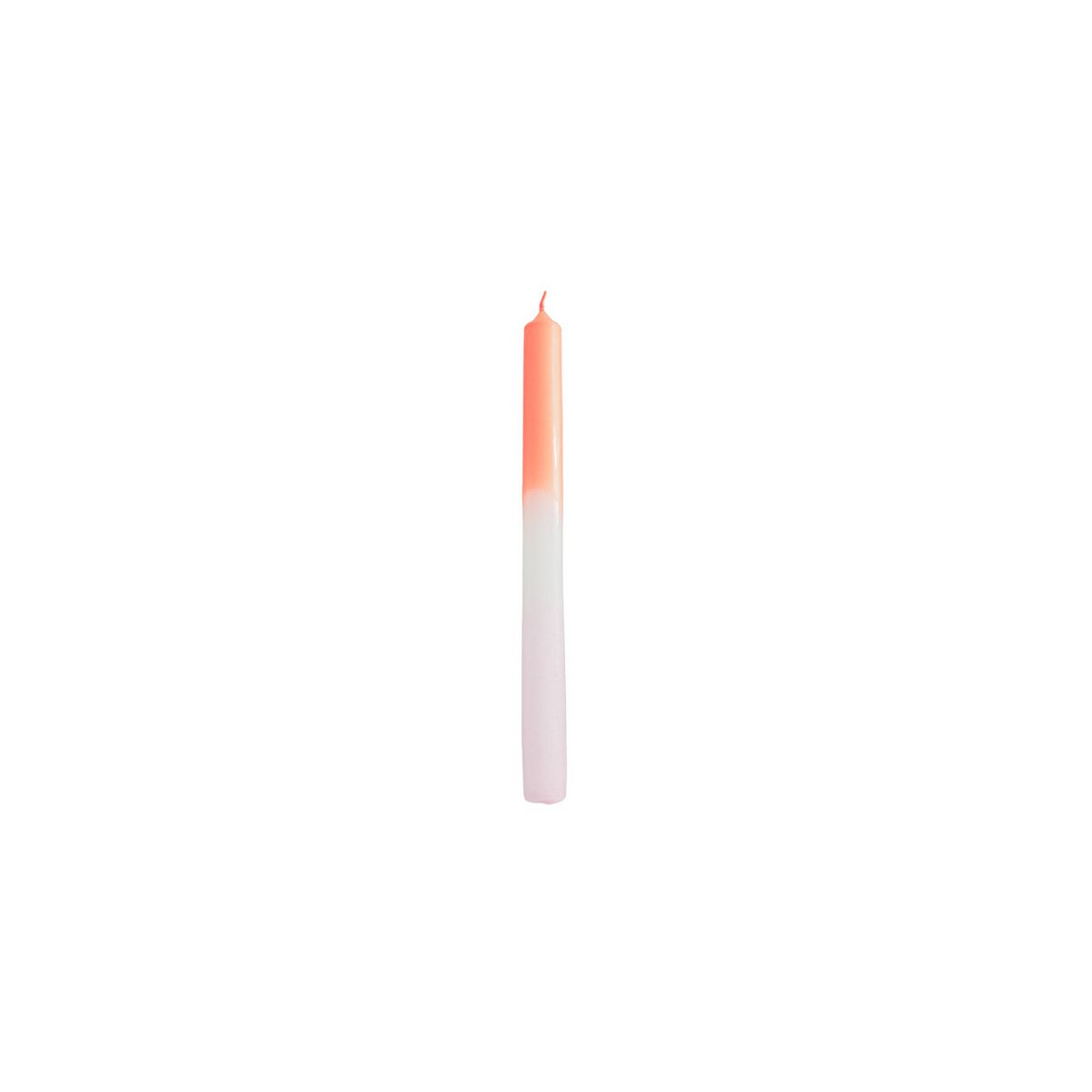Candles -dip dye tapered - neon orange/white/light pink - S4 - 2.1x25 cm
