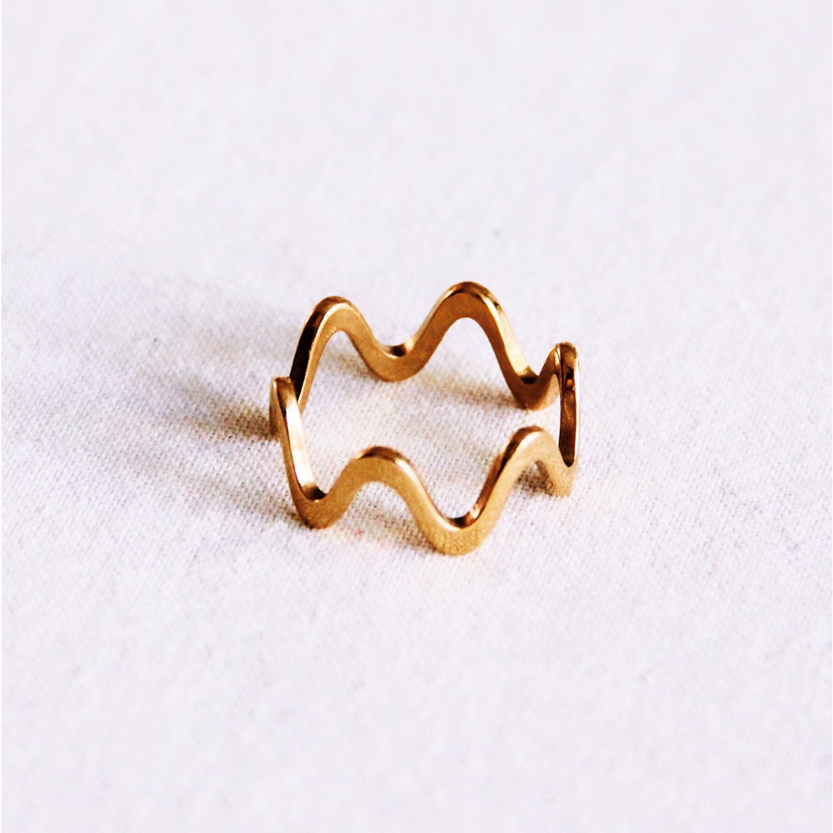 Ring wavy - gold
