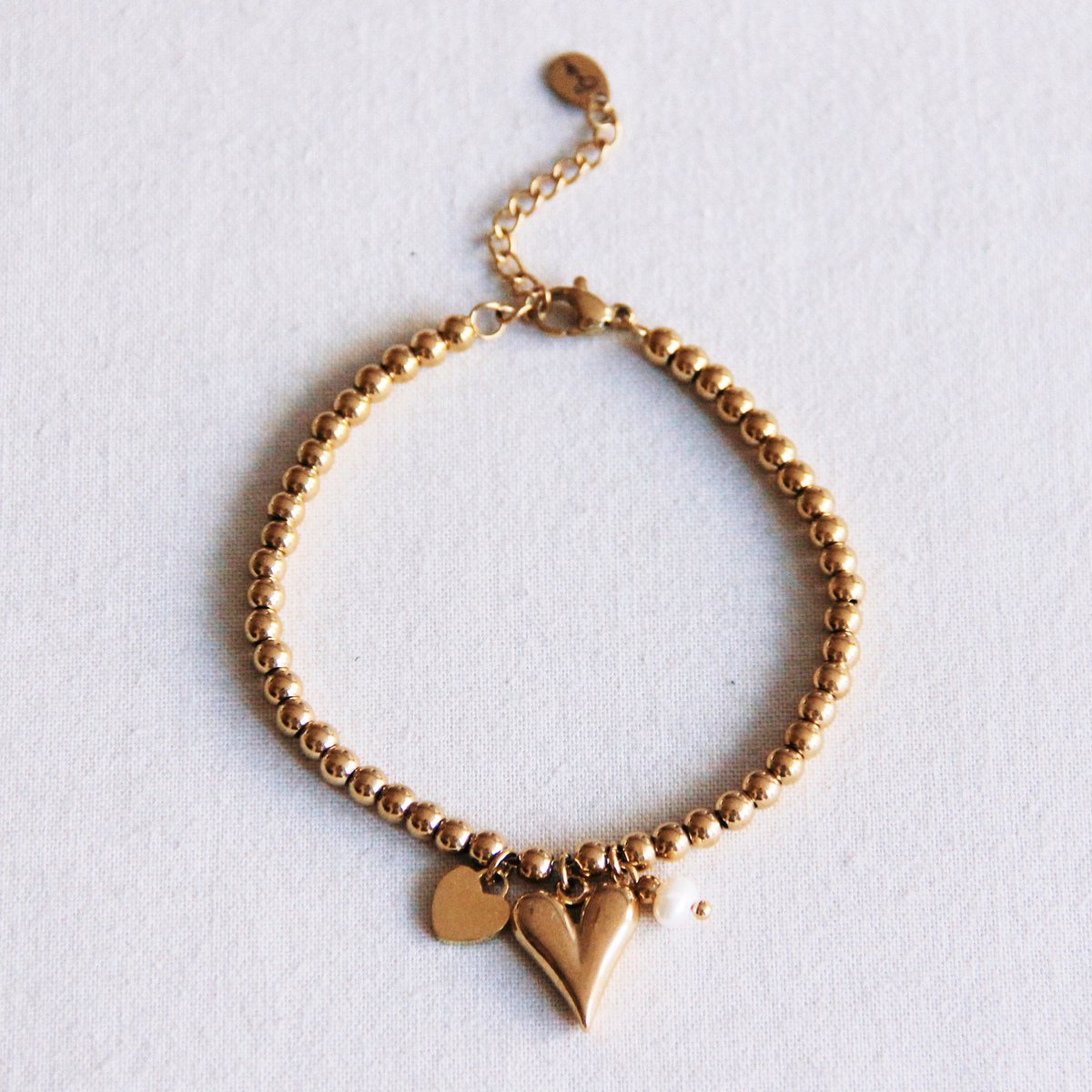 Armband bol met bedels