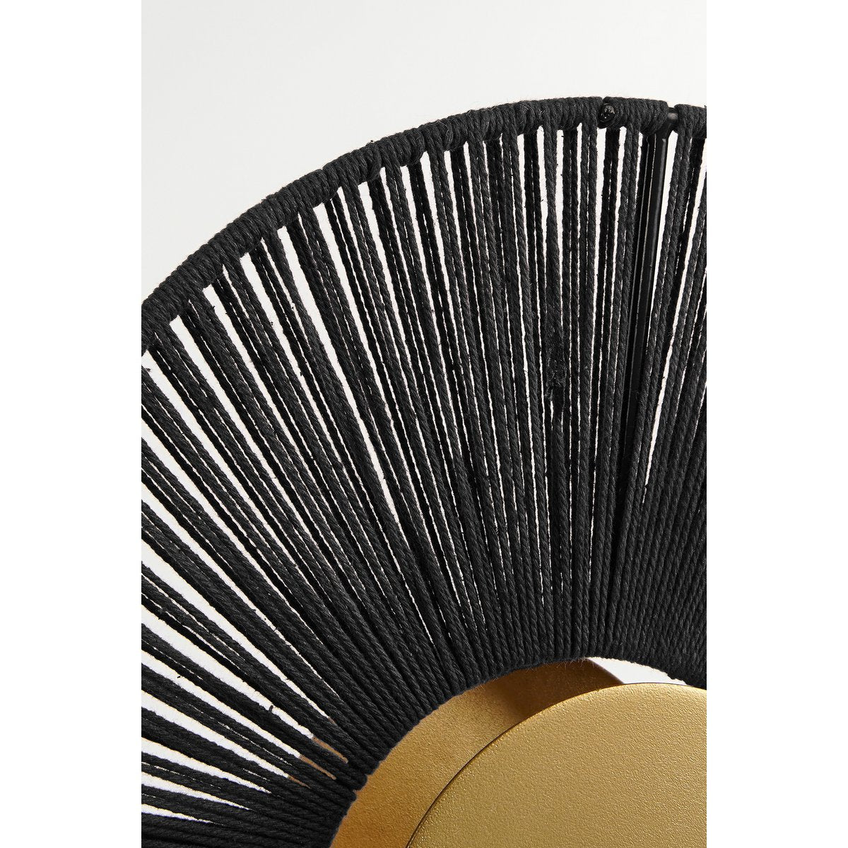 Helge Wall Lamp - L26 x W12 x H39 cm - Metal - Black, Gold