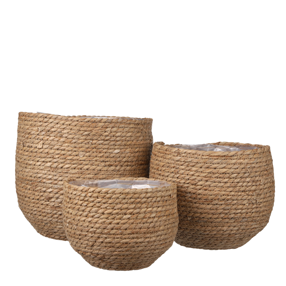 Jorck Plant Basket - Set of 3 - H24 x Ø26 cm - Light Brown