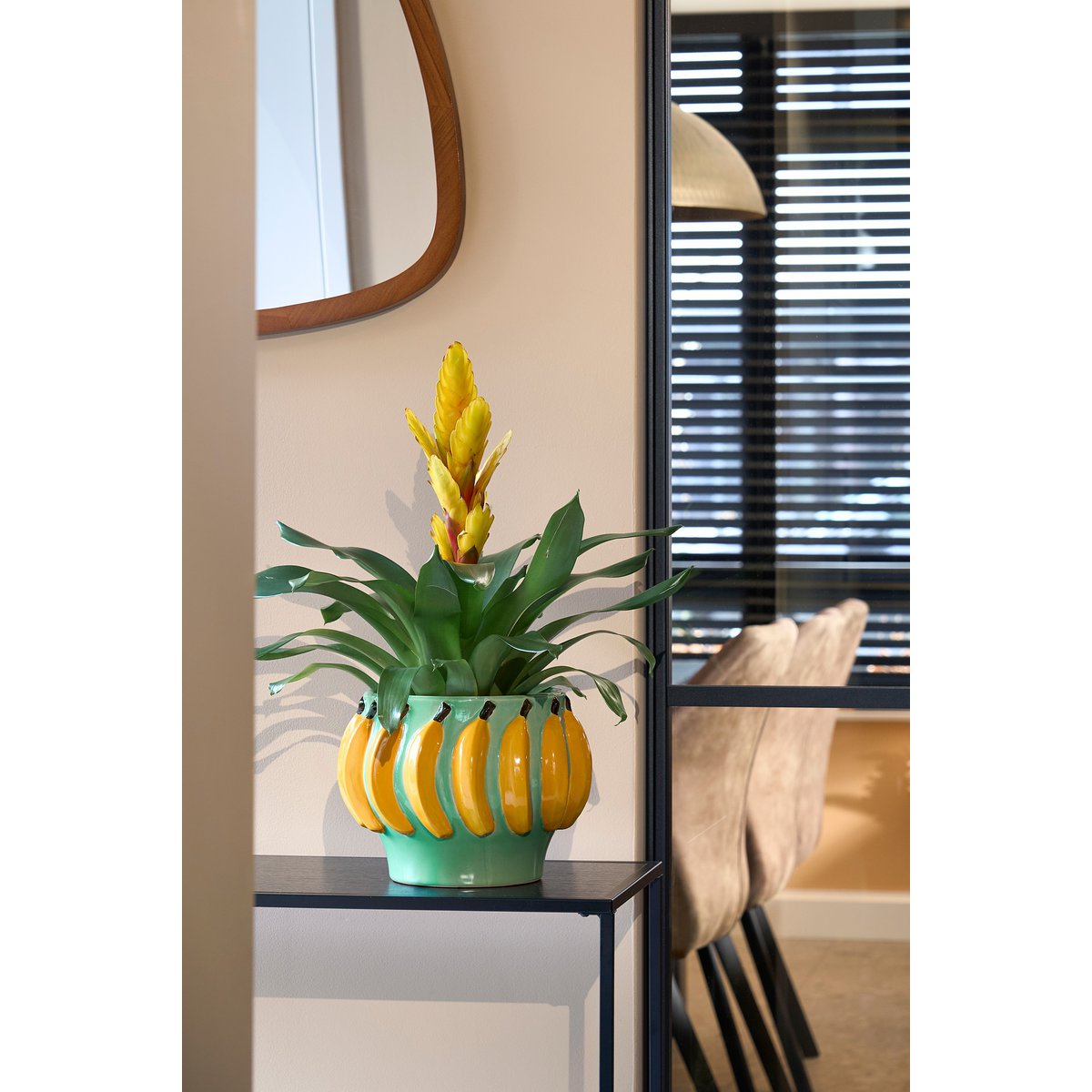 Moza Flowerpot Indoor - H18 x Ø24 cm - Ceramic - Light Green