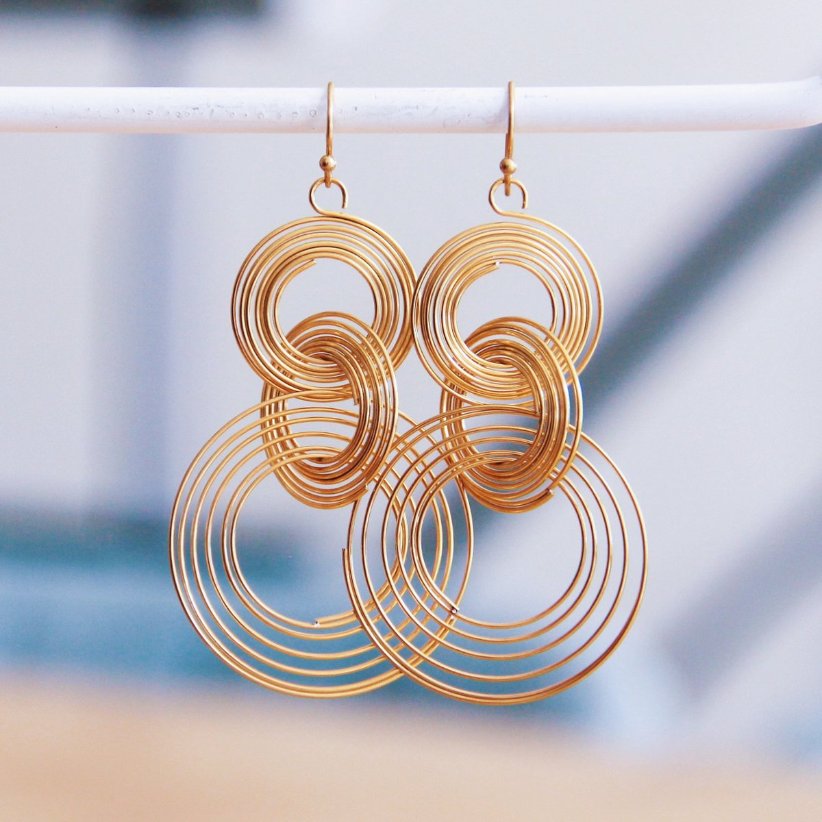 Twisted Ring Earring