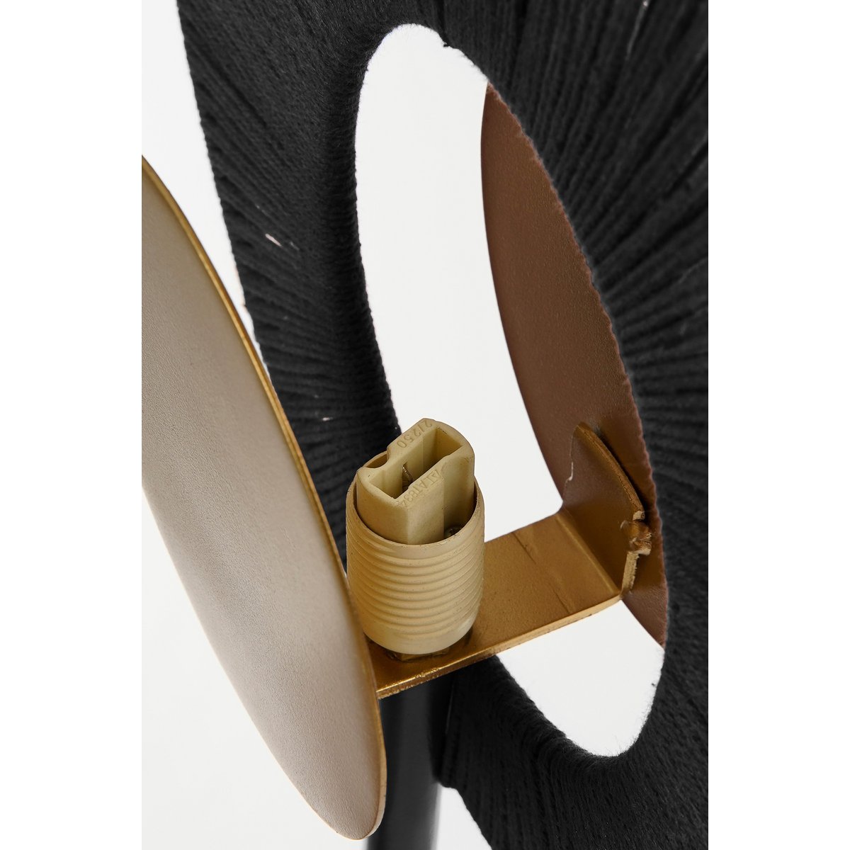 Helge Wall Lamp - L26 x W12 x H39 cm - Metal - Black, Gold