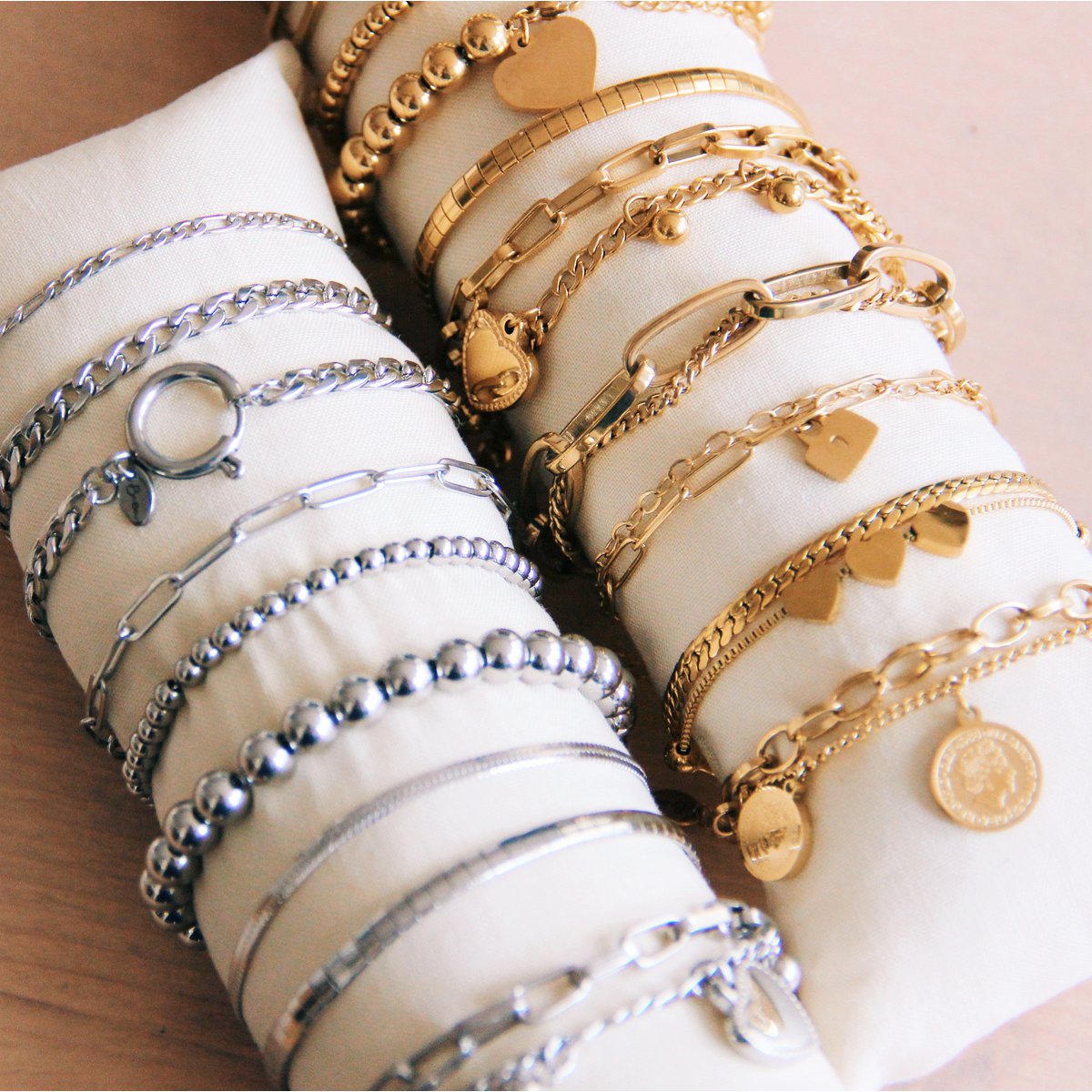 Armband snake - goud
