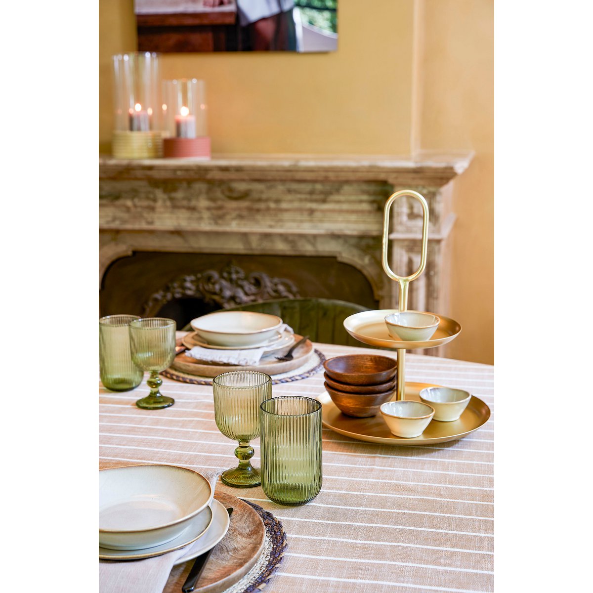 Merlot Drinking Glass - 400 ml - Glass - Light Green