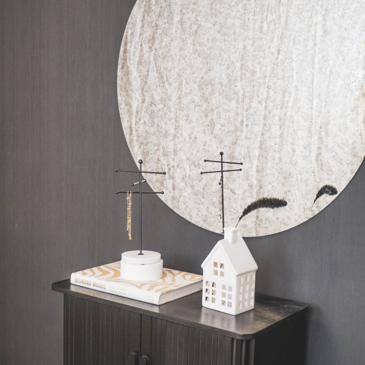 Spiegel - Rond - Rookglas - 80x1x80cm