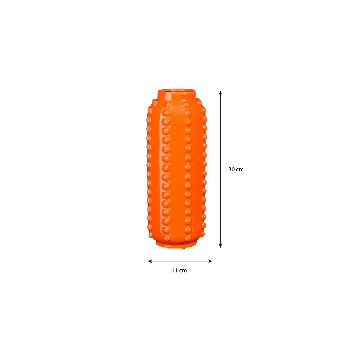 Boaz Vaas - H30 x Ø11 cm - Oranje