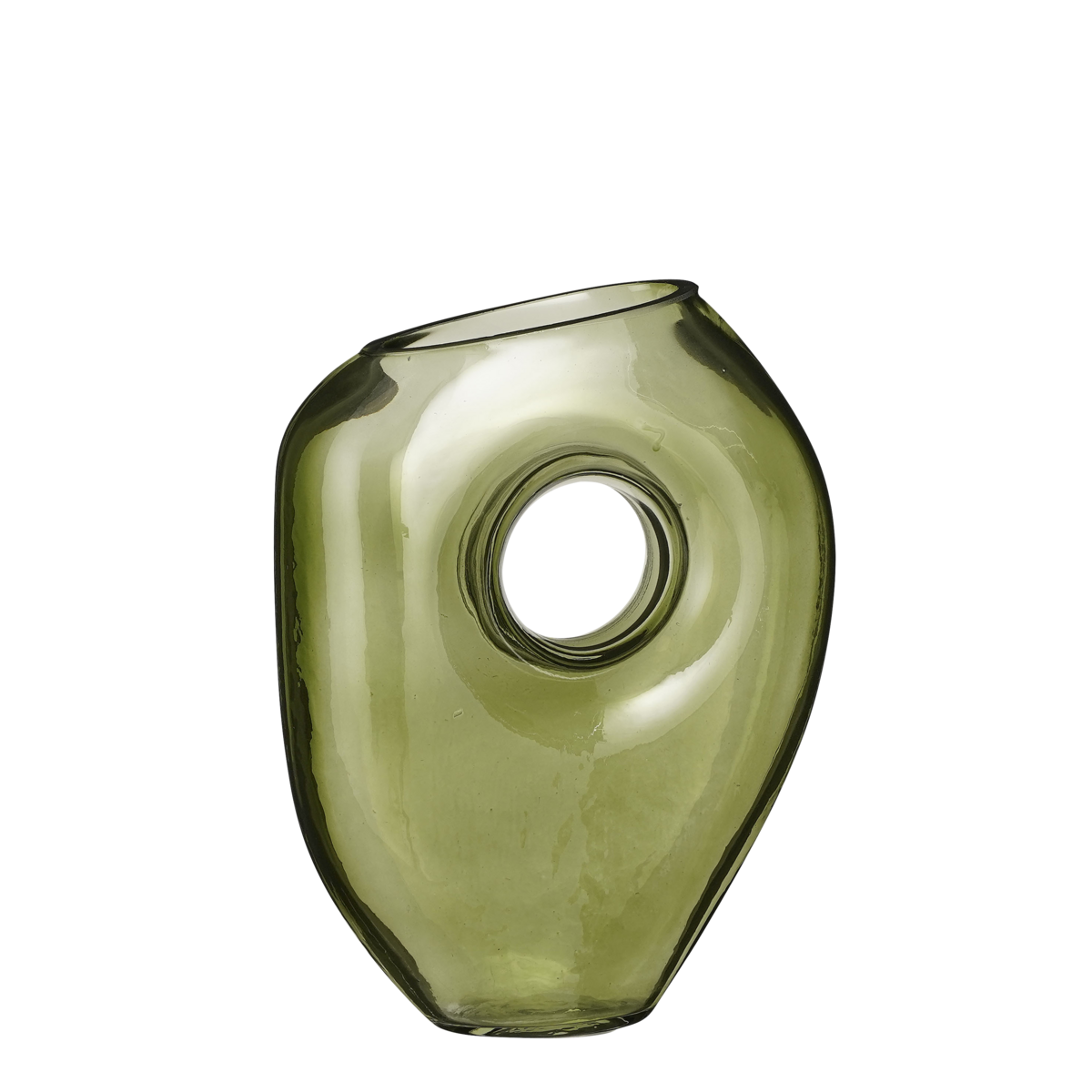 Jay Vase - L18 x W8 x H23 cm - Glass - Light green
