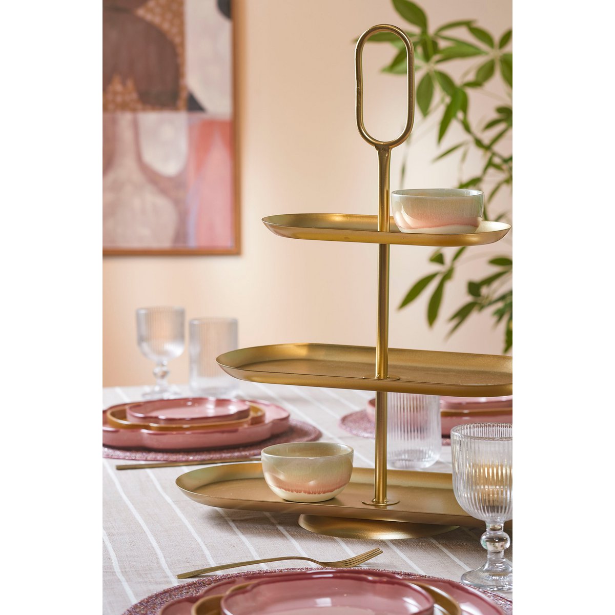 Rama Etagere 3 Laags - Goud