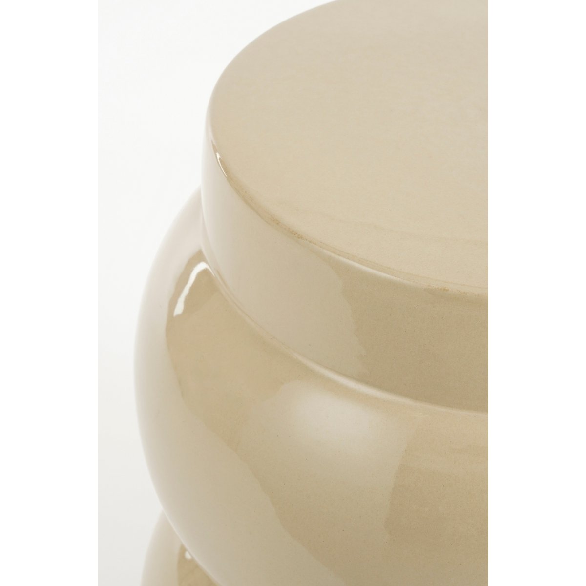 Vendi Bijzettafel - H40 x Ø35 cm - Crème