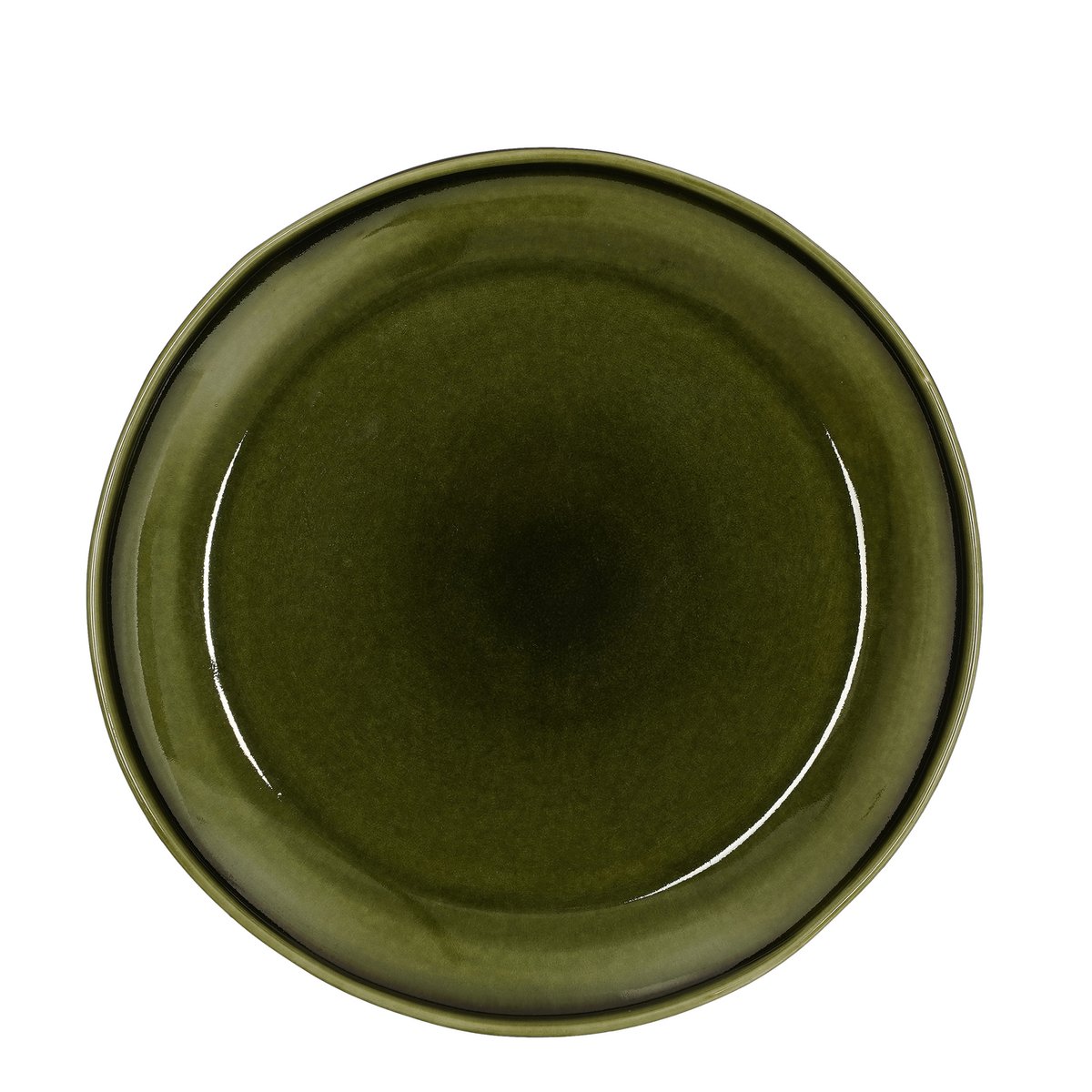 Rhea dinerbord - Ø28 cm - Keramiek - Groen