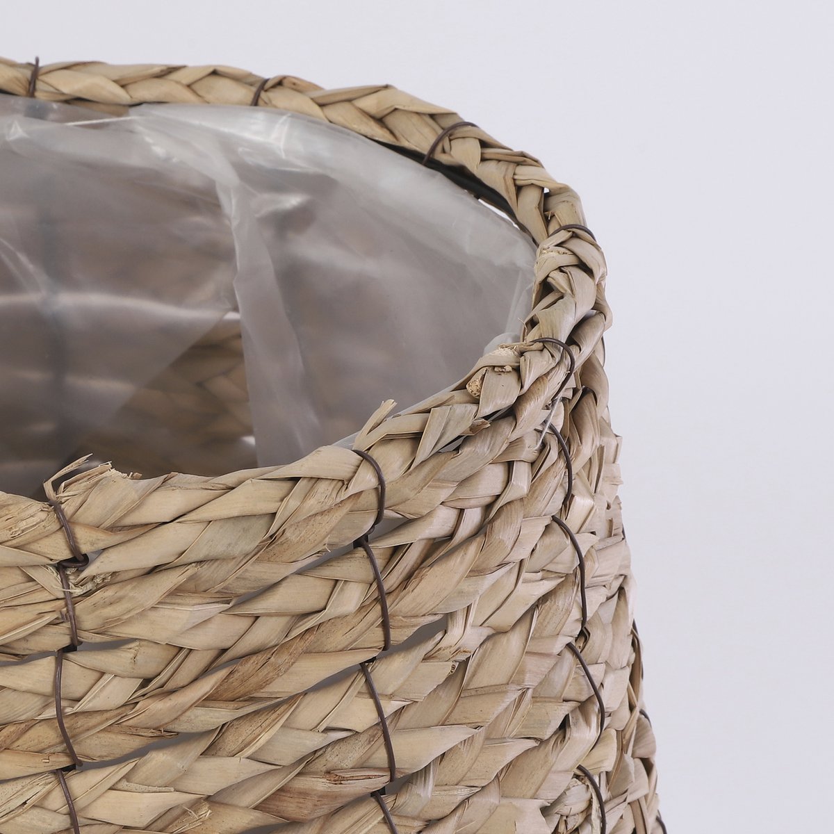 Avalon Plant Basket - Set of 3 - H32 x Ø44 cm - Seagrass - Light Brown