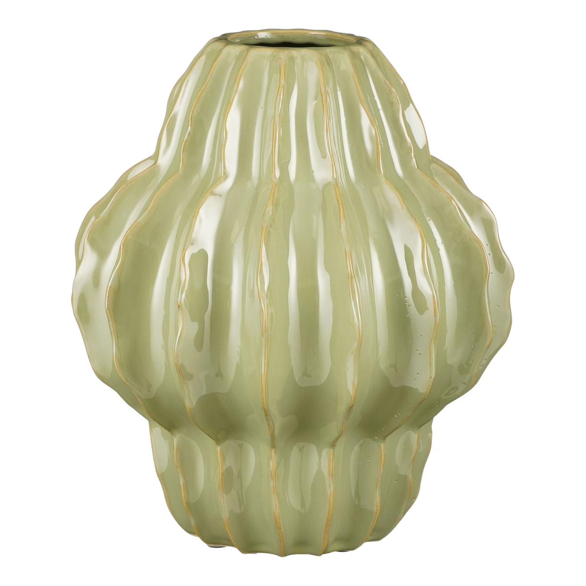 Altea Vaas - H28 x Ø25 cm - Keramiek - Lichtgroen