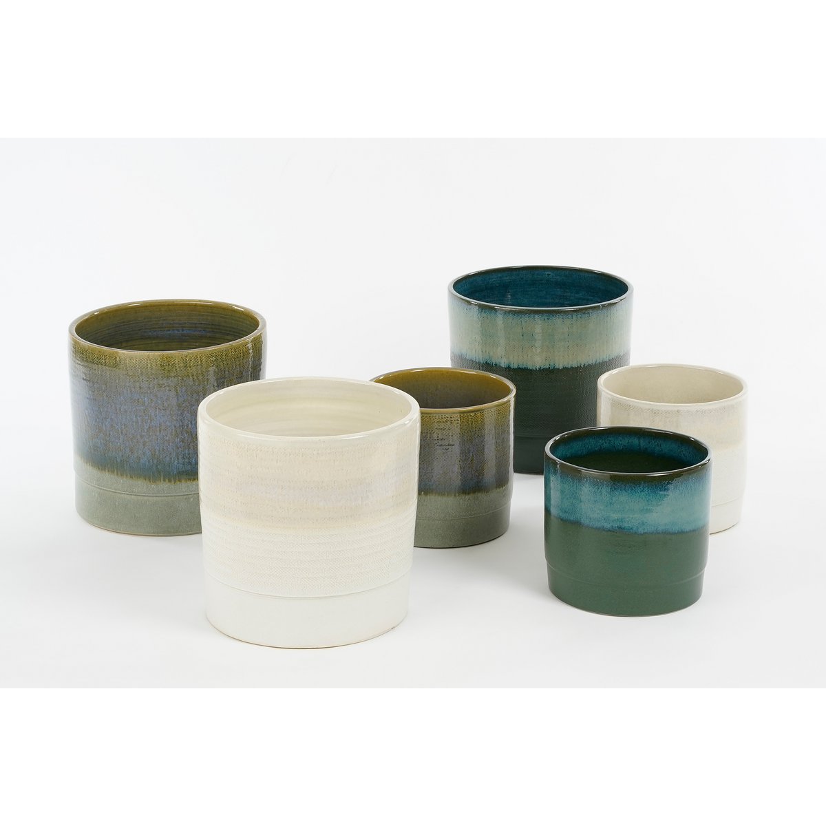 Olof Flowerpot - H24 x Ø26 cm - Terracotta - Cream
