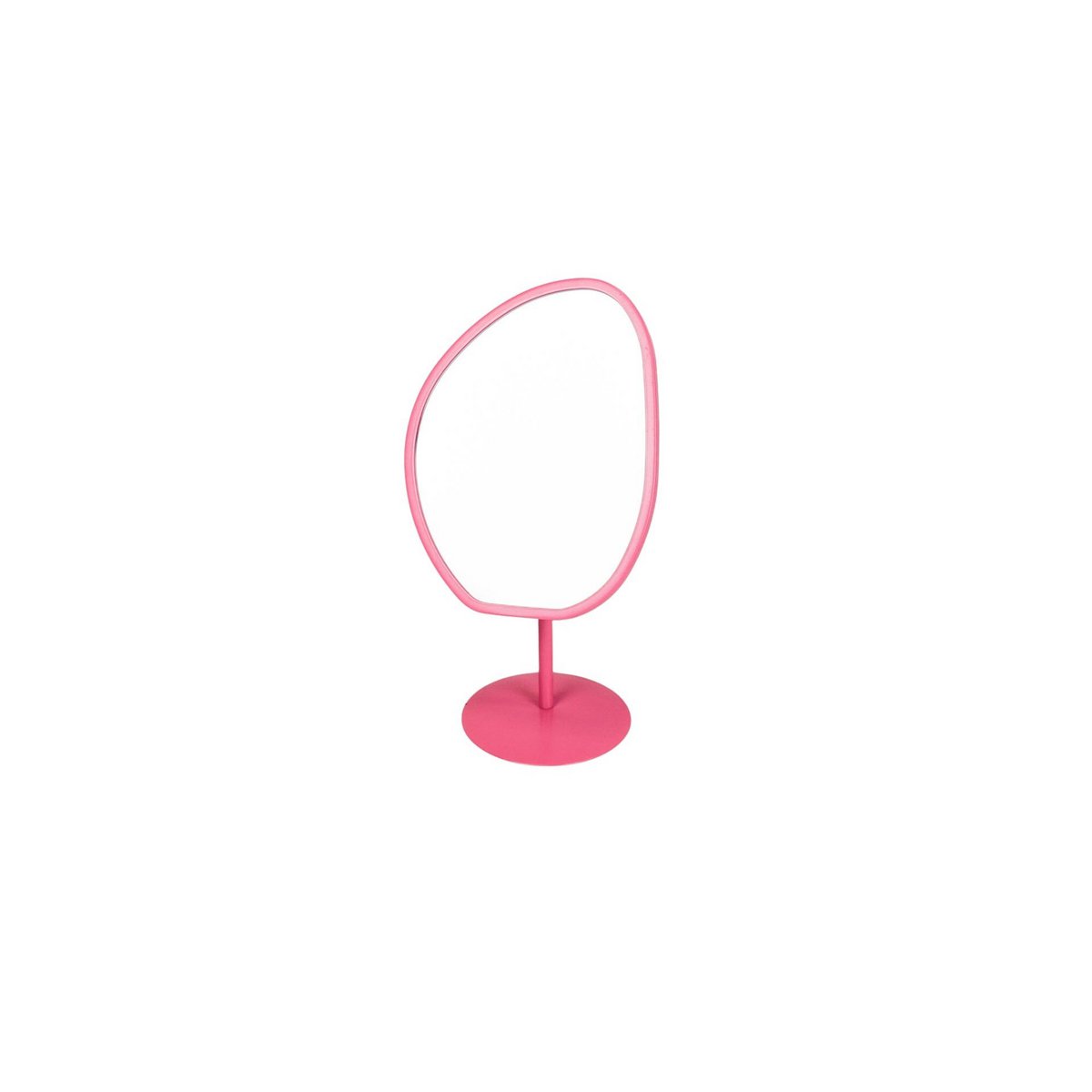 Make Up spiegel Round - Pink - 16,5x12x31,5 cm