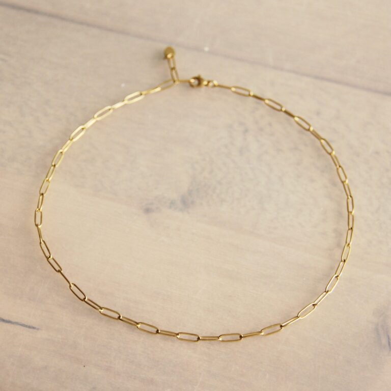 Ketting schakel - goud