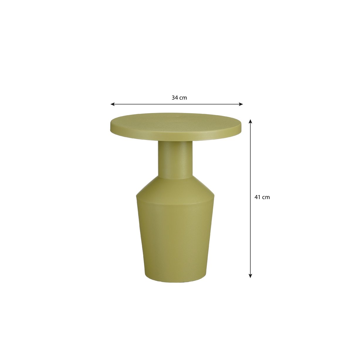 Feroza Side table - H41 x Ø34 cm - Light green