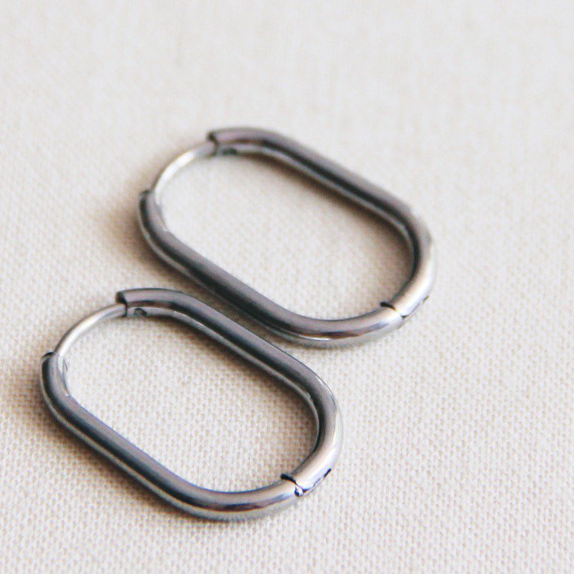 Creool ovaal 21mm - zilver