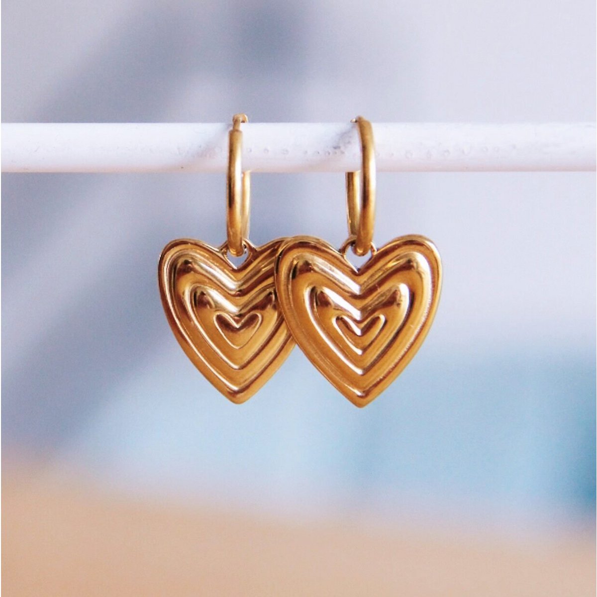 Oorhangers Swirl hart