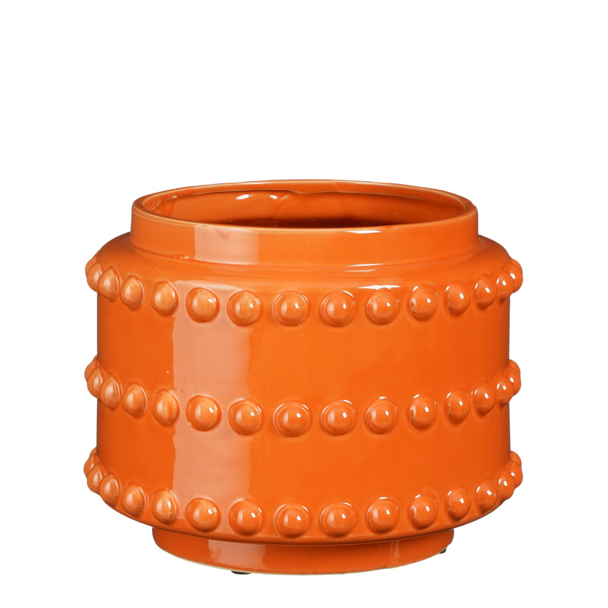 Boaz Bloempot - H19 x Ø22 cm - Oranje