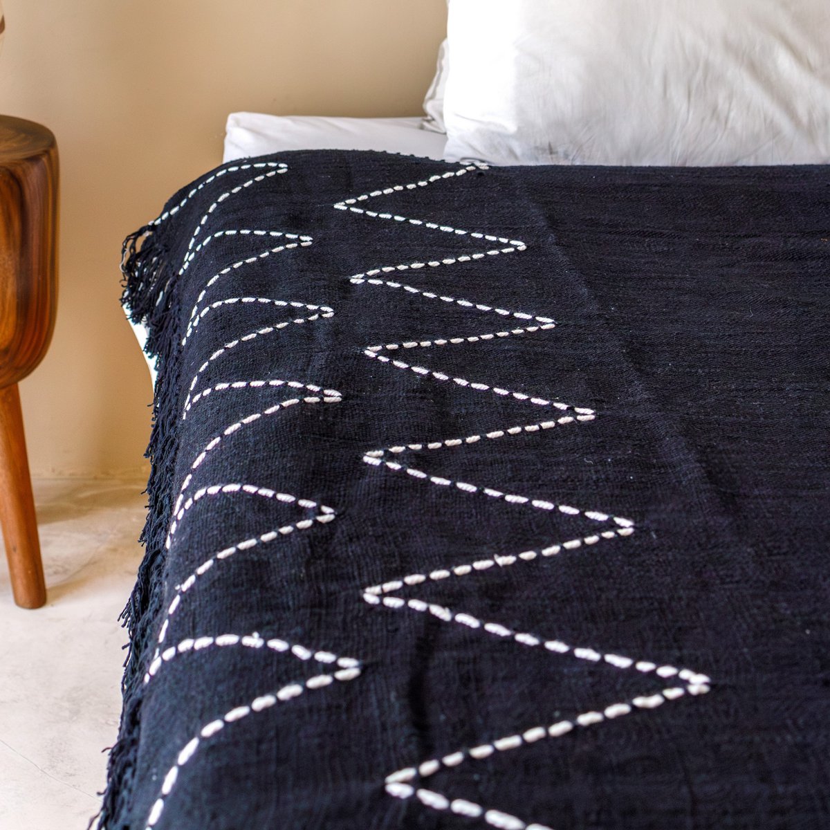 Boho sprei - katoenen plaid 140x200 cm LINGGAH