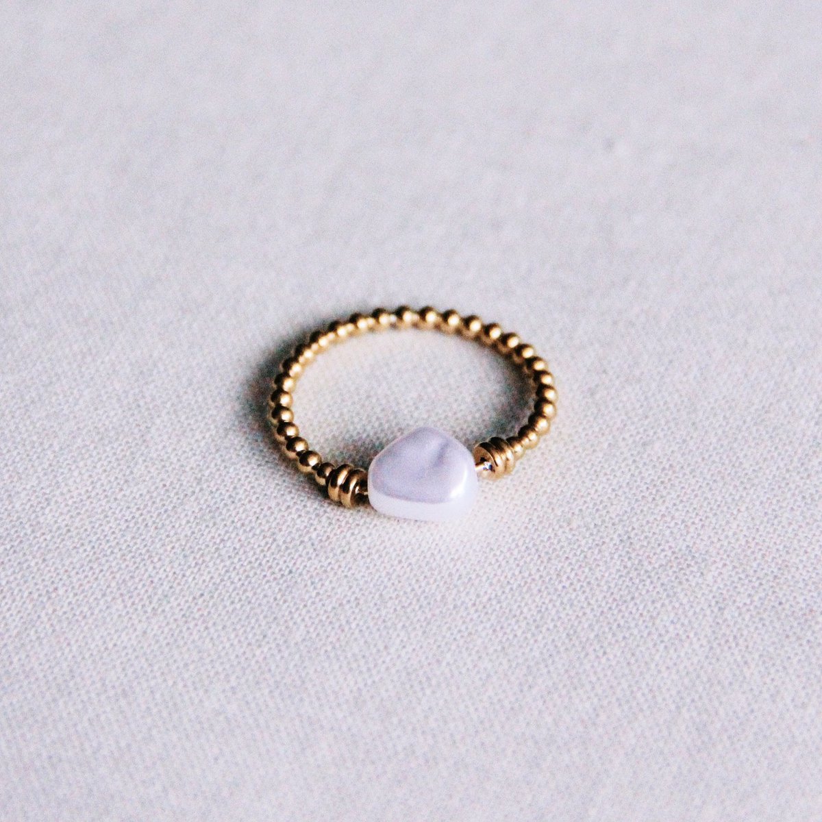 Ring met parel - goud