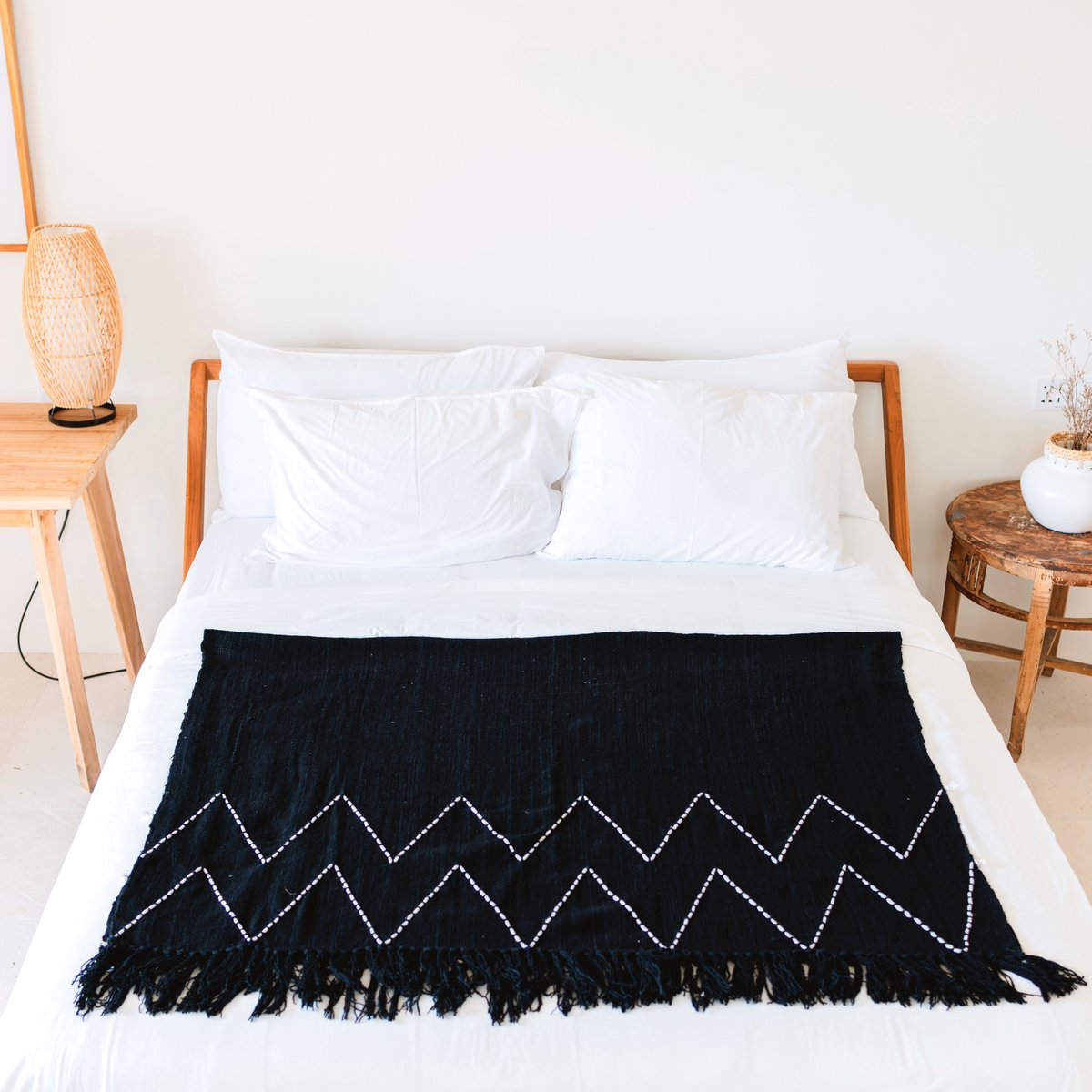 Boho sprei - katoenen plaid 140x200 cm LINGGAH