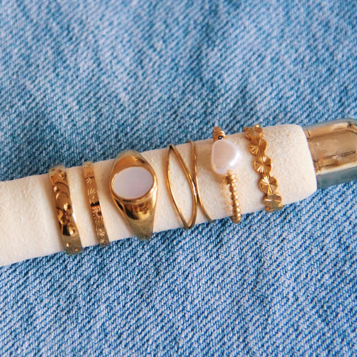 Ring met parel - goud