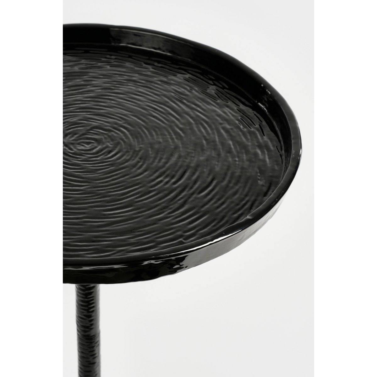 Colin Side table - H58 x Ø34 cm - Black