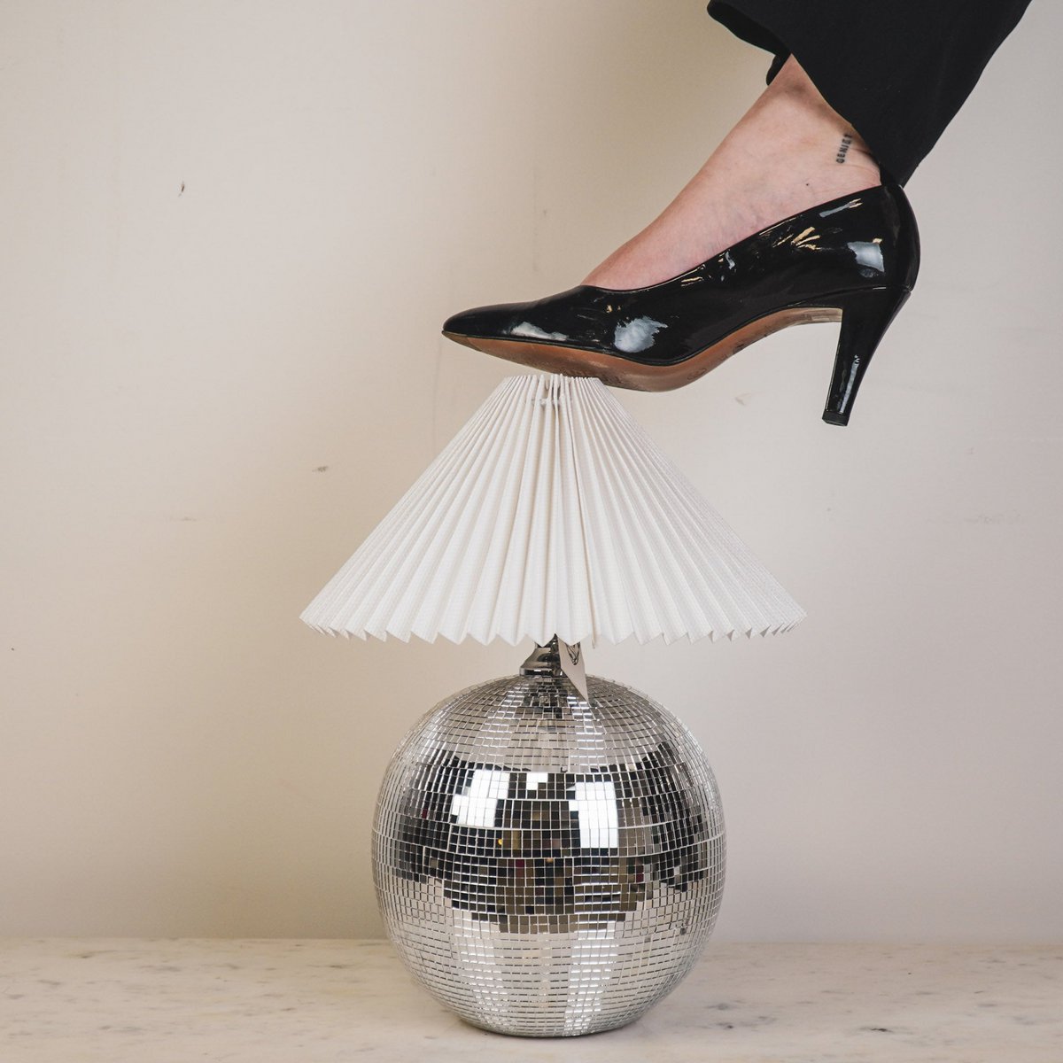 LAMP - BRANCH LAMP DISCO BALL - Glass - silver - 20x20x20cm