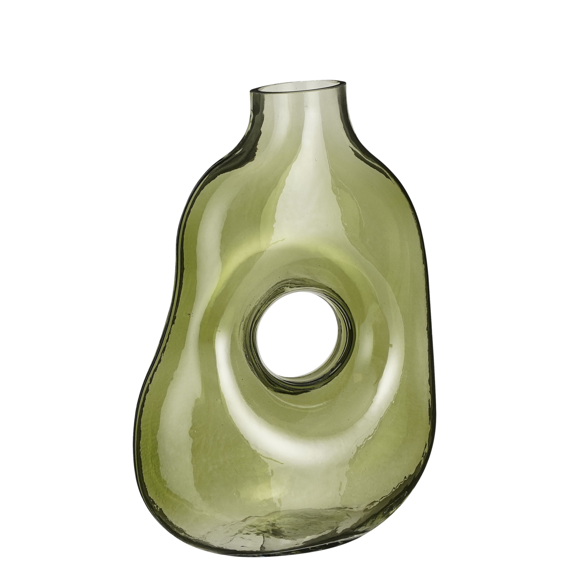 Jay Vase - L19 x W11 x H25 cm - Glass - Light green