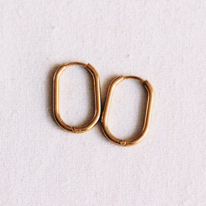 Creool ovaal 21mm - goud