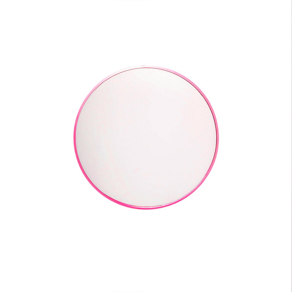 Wandspiegel rond - metaal - roze - Ø40cm