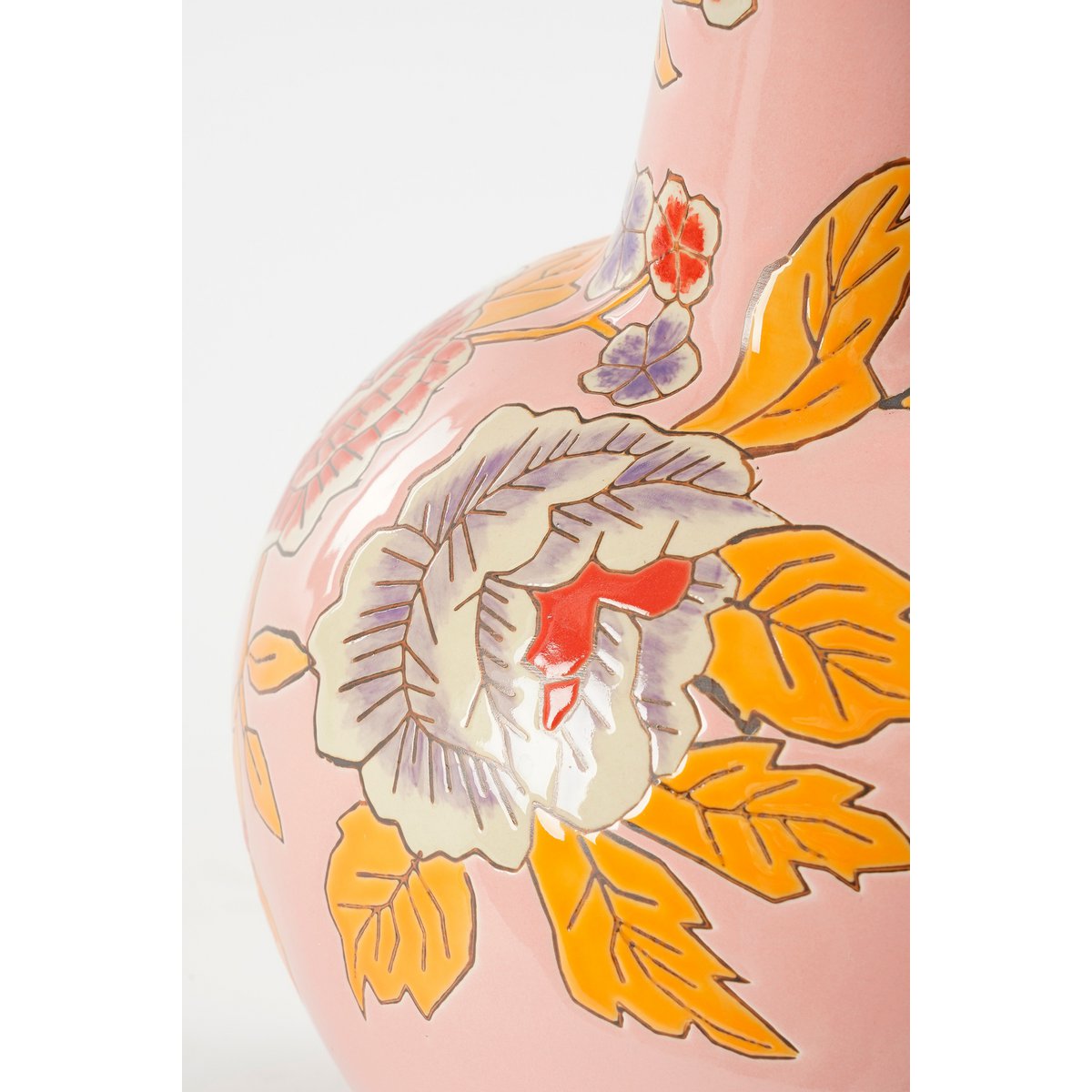 Eloise vase - H36 x Ø22 cm - Ceramic - Pink