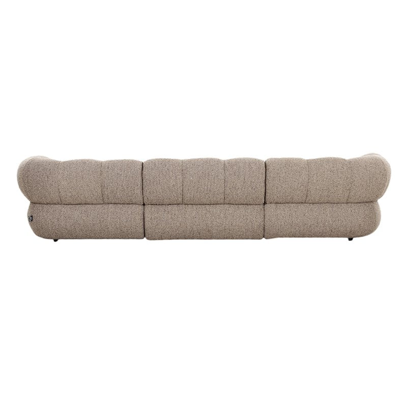Bank New York 4-seater Sand Boucle
