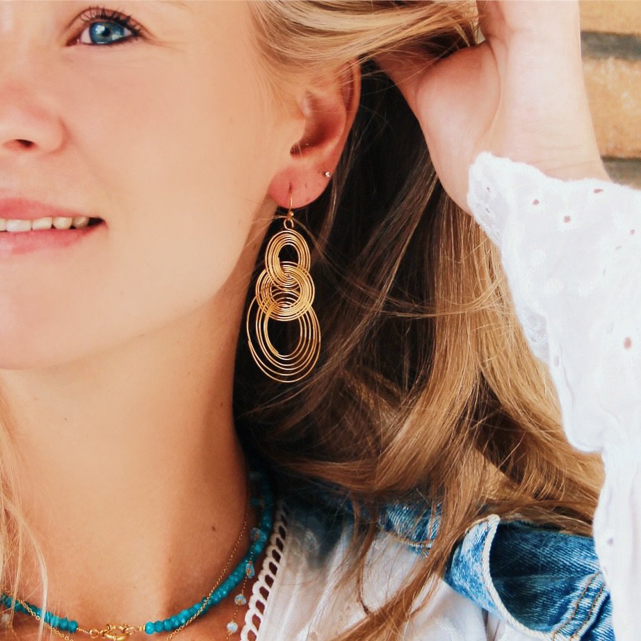 Twisted Ring Earring