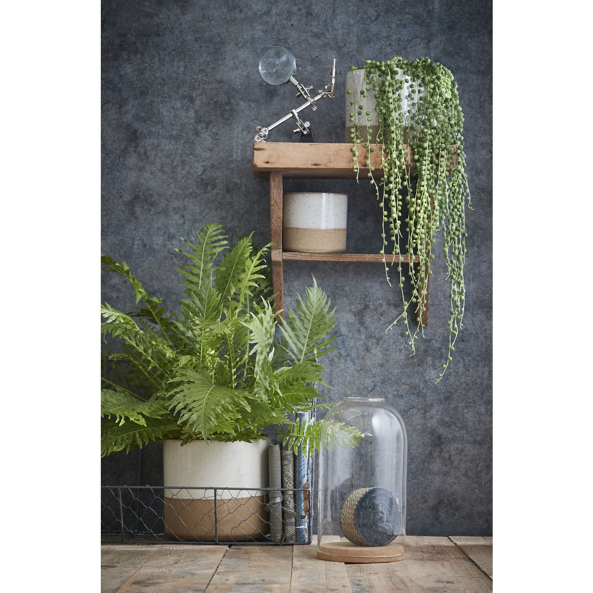 Lago Flowerpot - H17 x Ø18 cm - White