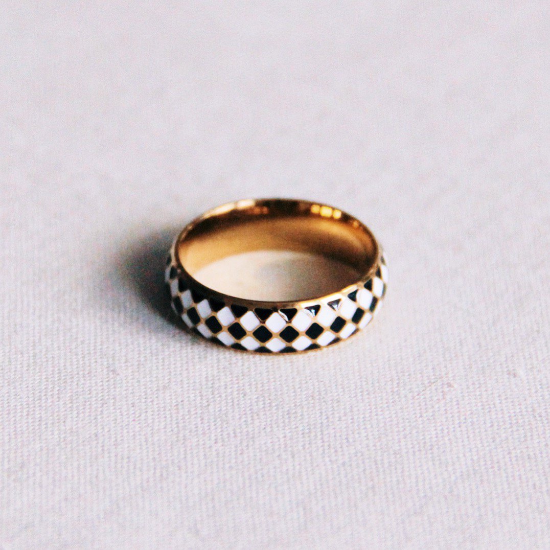 Ring zwart/wit