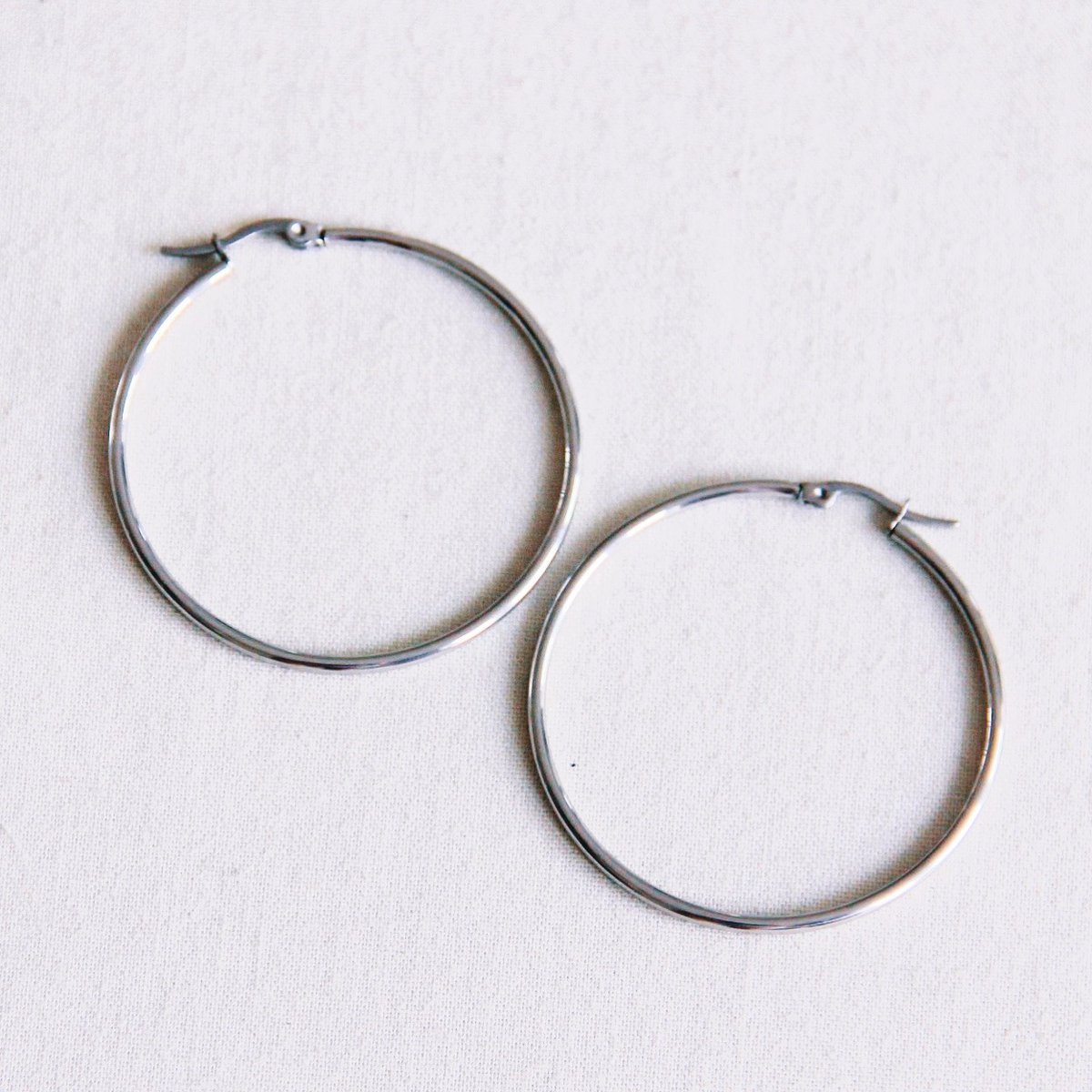 Creolen 50mm - zilver